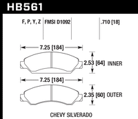 Hawk Brake Pad - HPS 5.0 - HB561B.710