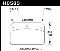 Hawk Brake Pad - HPS - HB583F.480