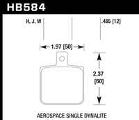 Hawk Brake Pad - HPS - HB584F.485