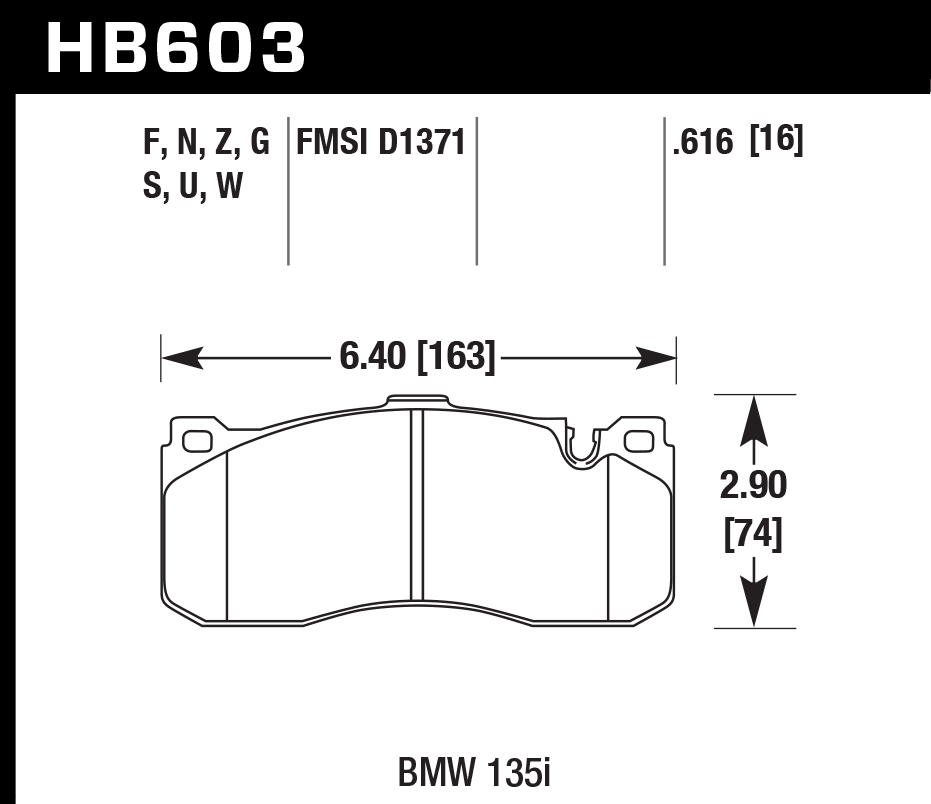 Hawk Brake Pad - HPS 5.0 - HB603B.616