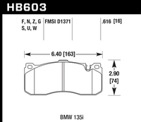 Hawk Brake Pad - HPS 5.0 - HB603B.616