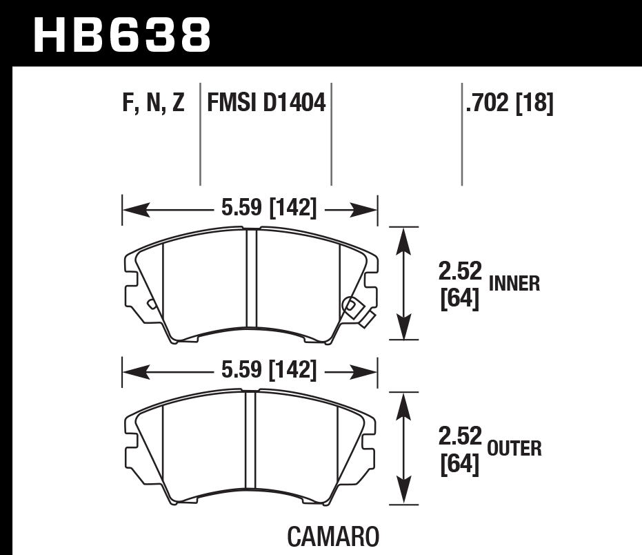 Hawk Brake Pad - HPS 5.0 - HB638B.702