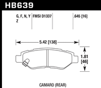Hawk Brake Pad - HPS 5.0 - HB639B.645