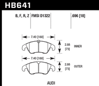 Hawk Brake Pad - HP Plus - HB641N.696