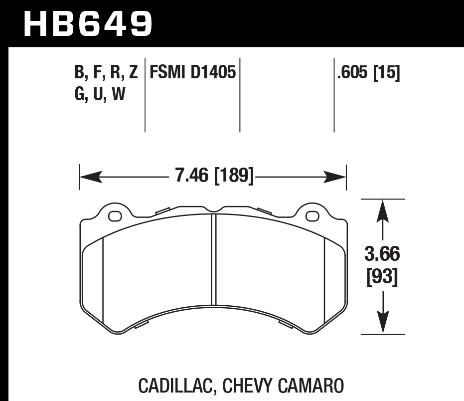 Hawk Brake Pad - HP Plus - HB649N.605