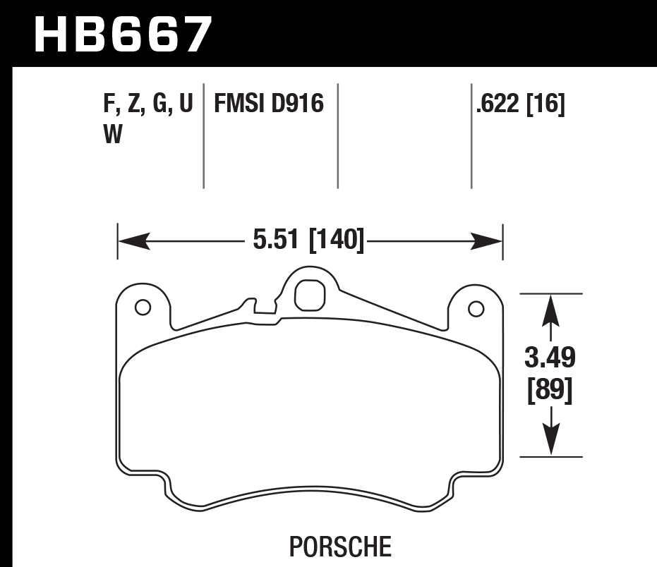 Hawk Brake Pad - HPS 5.0 - HB667B.622