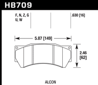 Hawk Brake Pad - HPS 5.0 - HB709B.630