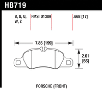 Hawk Brake Pad - Performance Ceramic - HB719Z.668