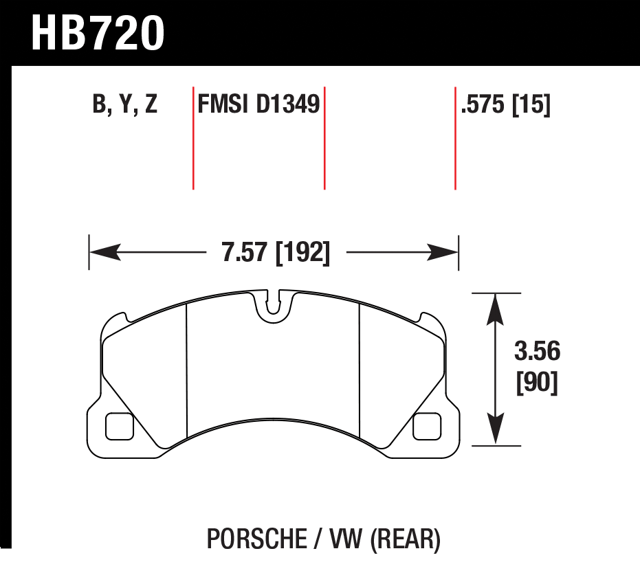 Hawk Brake Pad - HPS 5.0 - HB720B.575
