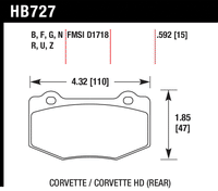 Hawk Brake Pad - ER-1 - HB727D.592