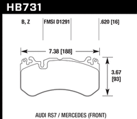 Hawk Brake Pad - HPS 5.0 - HB731B.620