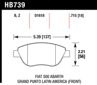 Hawk Brake Pad - HPS 5.0 - HB739B.715