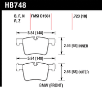 Hawk Brake Pad - Performance Ceramic - HB748Z.723
