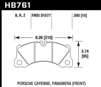 Hawk Brake Pad - HPS 5.0 - HB761B.593