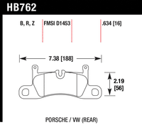 Hawk Brake Pad - HPS - HB762F.634