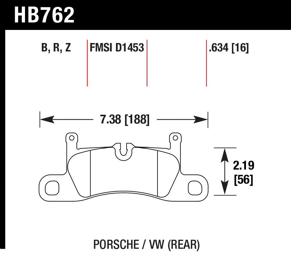 Hawk Brake Pad - HPS 5.0 - HB762B.634