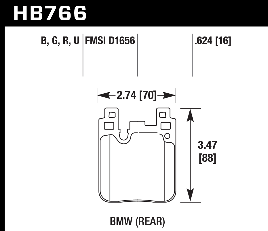 Hawk Brake Pad - HPS 5.0 - HB766B.624