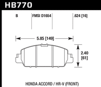 Hawk Brake Pad - HPS 5.0 - HB770B.624