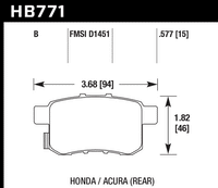 Hawk Brake Pad - HPS 5.0 - HB771B.597