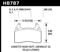 Hawk Brake Pad - HPS 5.0 - HB787B.582