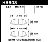 Hawk Brake Pad - HPS 5.0 (supersedes HB774B.650) - HB803B.639