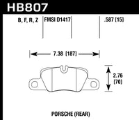 Hawk Brake Pad - HP Plus - HB807N.587