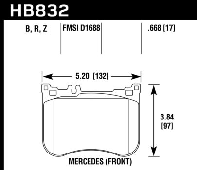 Hawk Brake Pad - HPS 5.0 - HB832B.668
