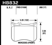 Hawk Brake Pad - HPS 5.0 - HB832B.668