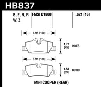 Hawk Brake Pad - HPS 5.0 - HB837B.621