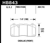 Hawk Brake Pad - HPS 5.0 - HB843B.604