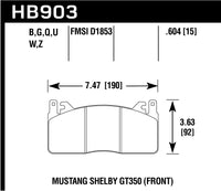 Hawk Brake Pad - Performance Ceramic - HB903Z.604