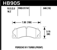 Hawk Brake Pad - Performance Ceramic - HB905Z.646