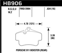 Hawk Brake Pad - HPS 5.0 - HB906B.634