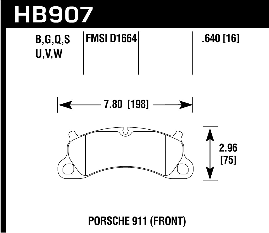 Hawk Brake Pad - DTC-60 - HB907G.640