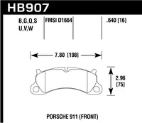 Hawk Brake Pad - DTC-60 - HB907G.640