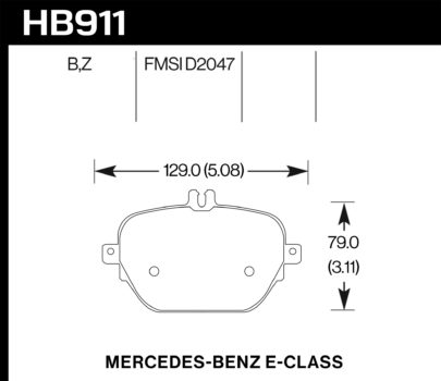 Hawk Brake Pad - Performance Ceramic - HB911Z.654