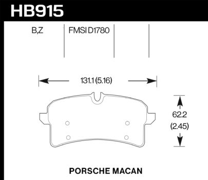 Hawk Brake Pad - HPS 5.0 - HB915B.664
