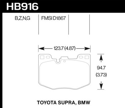 Hawk Brake Pad - HPS 5.0 - HB916B.740