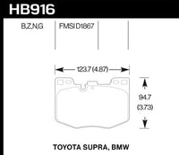 Hawk Brake Pad - HPS 5.0 - HB916B.740