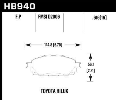 Hawk Brake Pad - Super Duty - HB940P.616