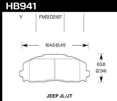 Hawk Brake Pad - LTS - HB941Y.712