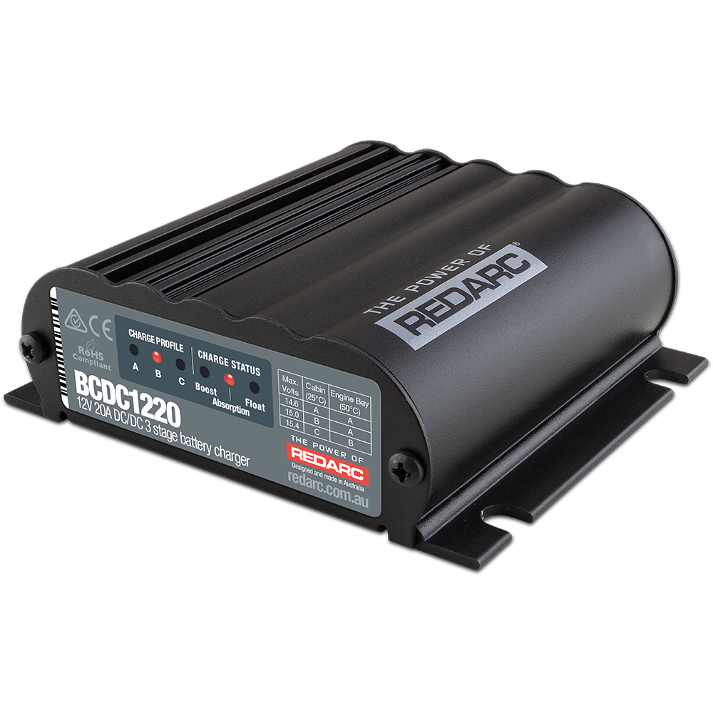 12V 20A DC-DC 3 Stage Battery Charger - BCDC1220