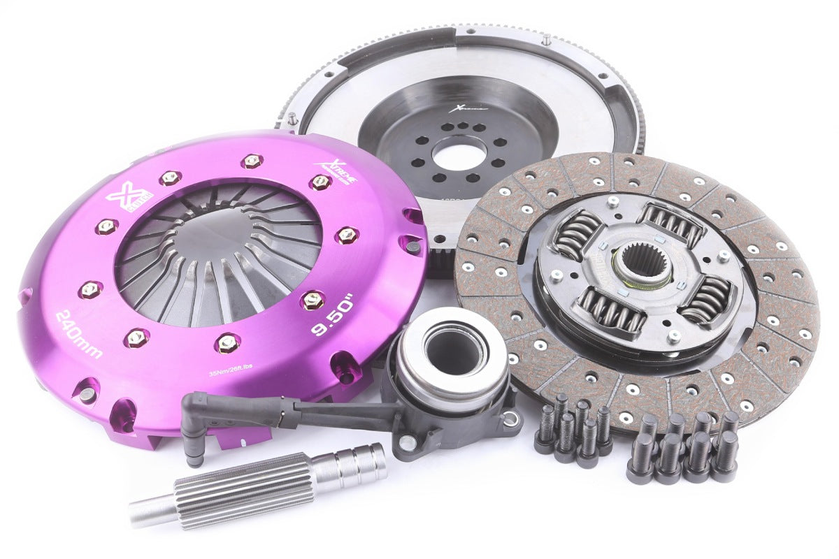 Clutch Kit - Xtreme Performance Heavy Duty Organic Incl Flywheel & CSC 600Nm Conversion kit Dual-mass to solid flywheel - KAU24652-1A