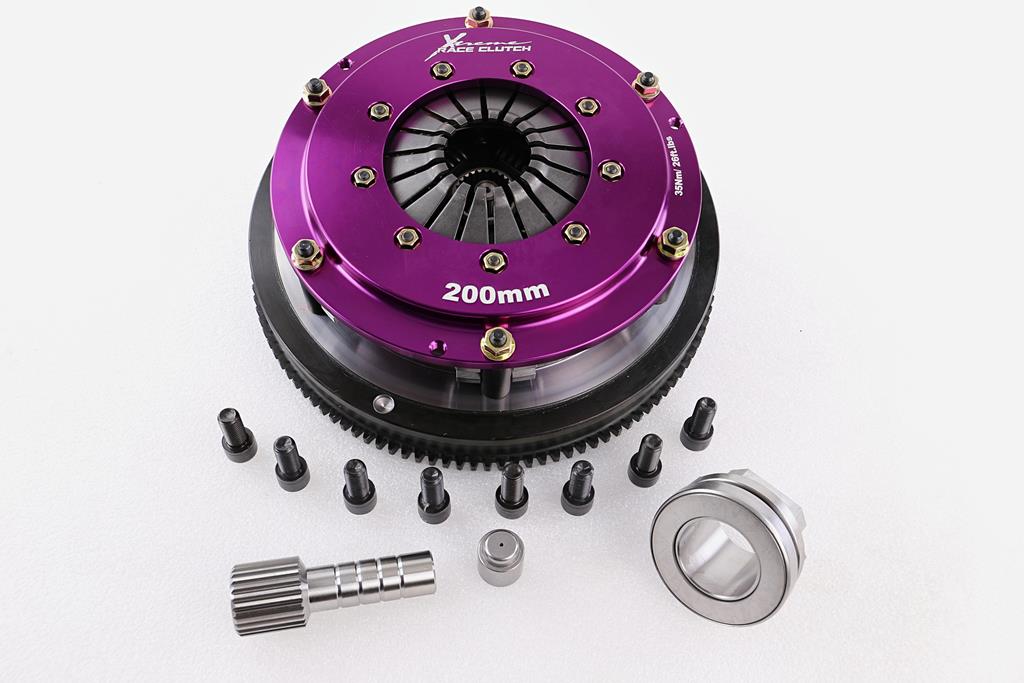 Xtreme Performance - 200mm Rigid Ceramic Twin Plate Clutch Kit Incl Flywheel 1200Nm - KBM20524-2E