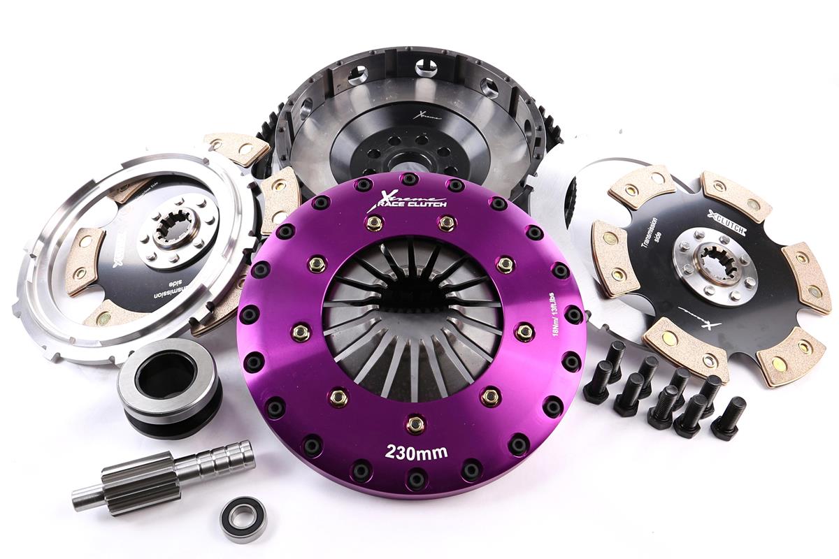 Xtreme Performance - 230mm Rigid Ceramic Twin Plate Clutch Kit Incl Flywheel 1800Nm - KBM23546-2E
