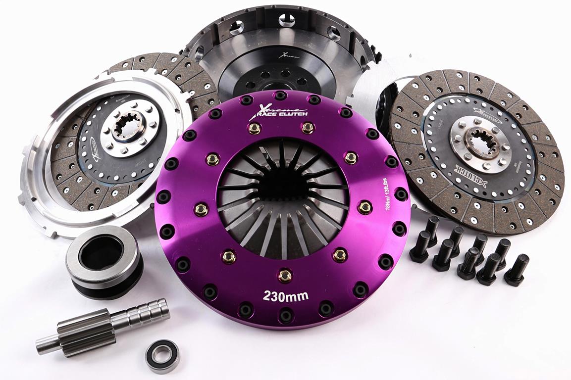 Xtreme Performance - 230mm Organic Twin Plate Clutch Kit Incl Flywheel 1200Nm - KBM23546-2G