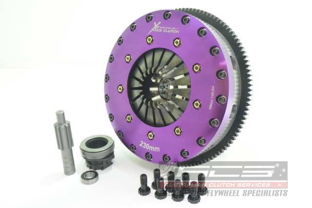 Xtreme Performance - 230mm Organic Twin Plate Clutch Kit Incl Flywheel 1200Nm - KBM23589-2G