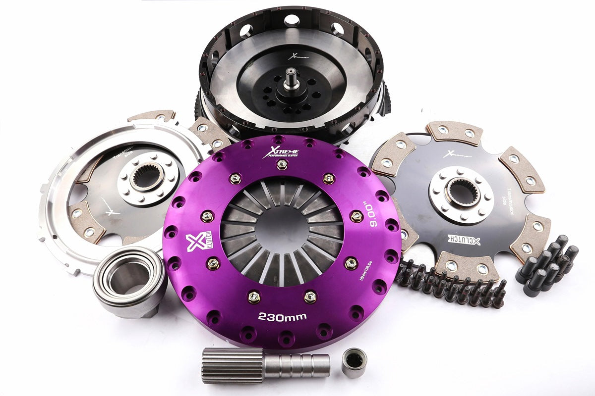 Xtreme Performance - 230mm Rigid Ceramic Twin Plate Clutch Kit Incl Flywheel 1800Nm - KBM23595-2E