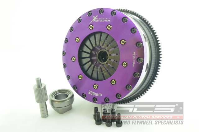 Xtreme Performance - 230mm Rigid Ceramic Twin Plate Clutch Kit Incl Flywheel 1800Nm - KBM23596-2E