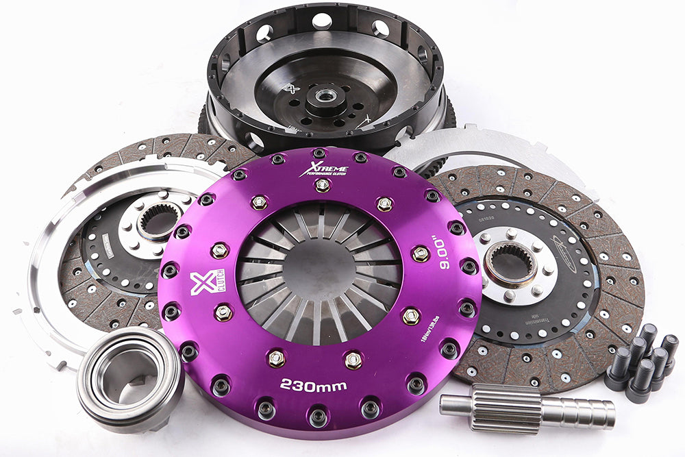 Xtreme Performance - 230mm Organic Twin Plate Clutch Kit Incl Flywheel 1200Nm - KBM23596-2G